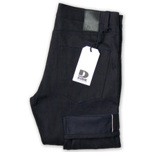 Lade das Bild in den Galerie-Viewer, MEN SLIM FIT STRAIGHT - 13 OZ. BLACK SELVAGE DENIM