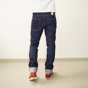 MEN SLIM FIT STRAIGHT - 13.5 OZ. DARK SELVAGE DENIM